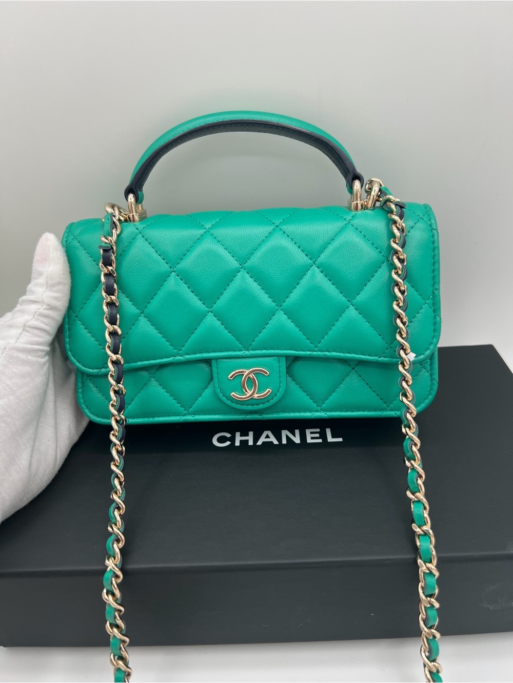Chanel top handle microchip ❤️🔥